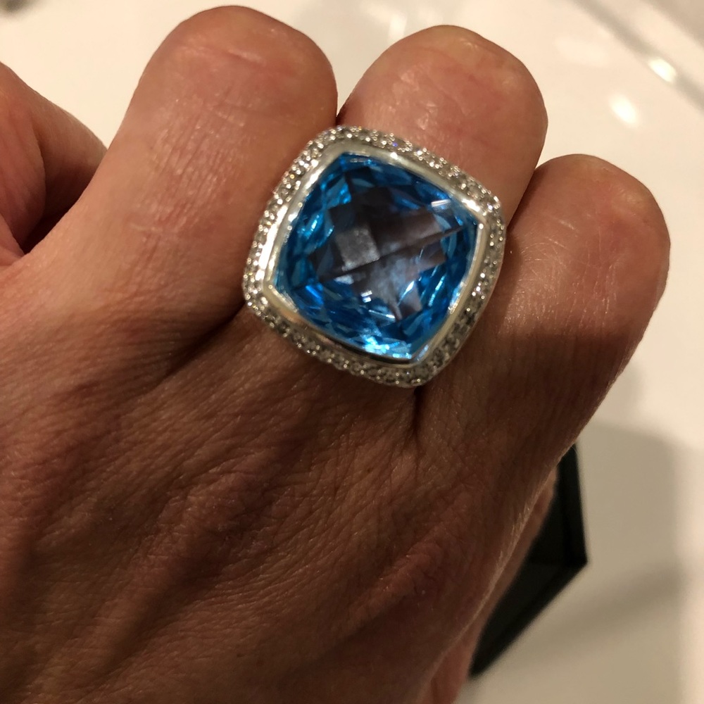 David Yurman Albion Blue Topaz Ring